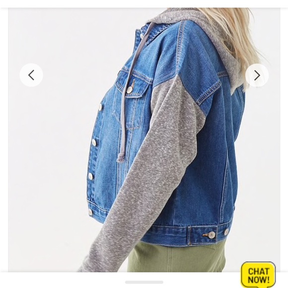 Forever 21 F21 denim combo jacket - Picture 7 of 9